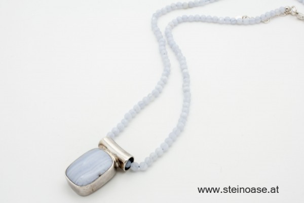 Kette Chalcedon  3,5mm facettiert